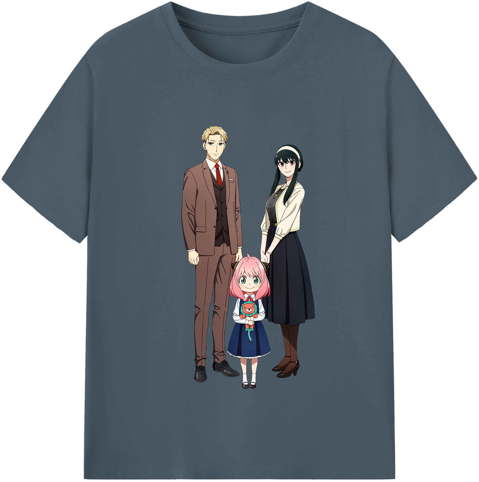 （画像用） SPY×FAMILY间谍家家酒 綿100％半袖Tシャツ（フロントプリント）